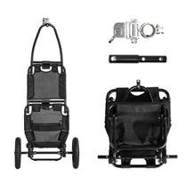 Carrello da traino Smart in nero usato come carrello a mano con componenti inclusi