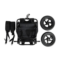 Carrello da traino Smart in nero smontato