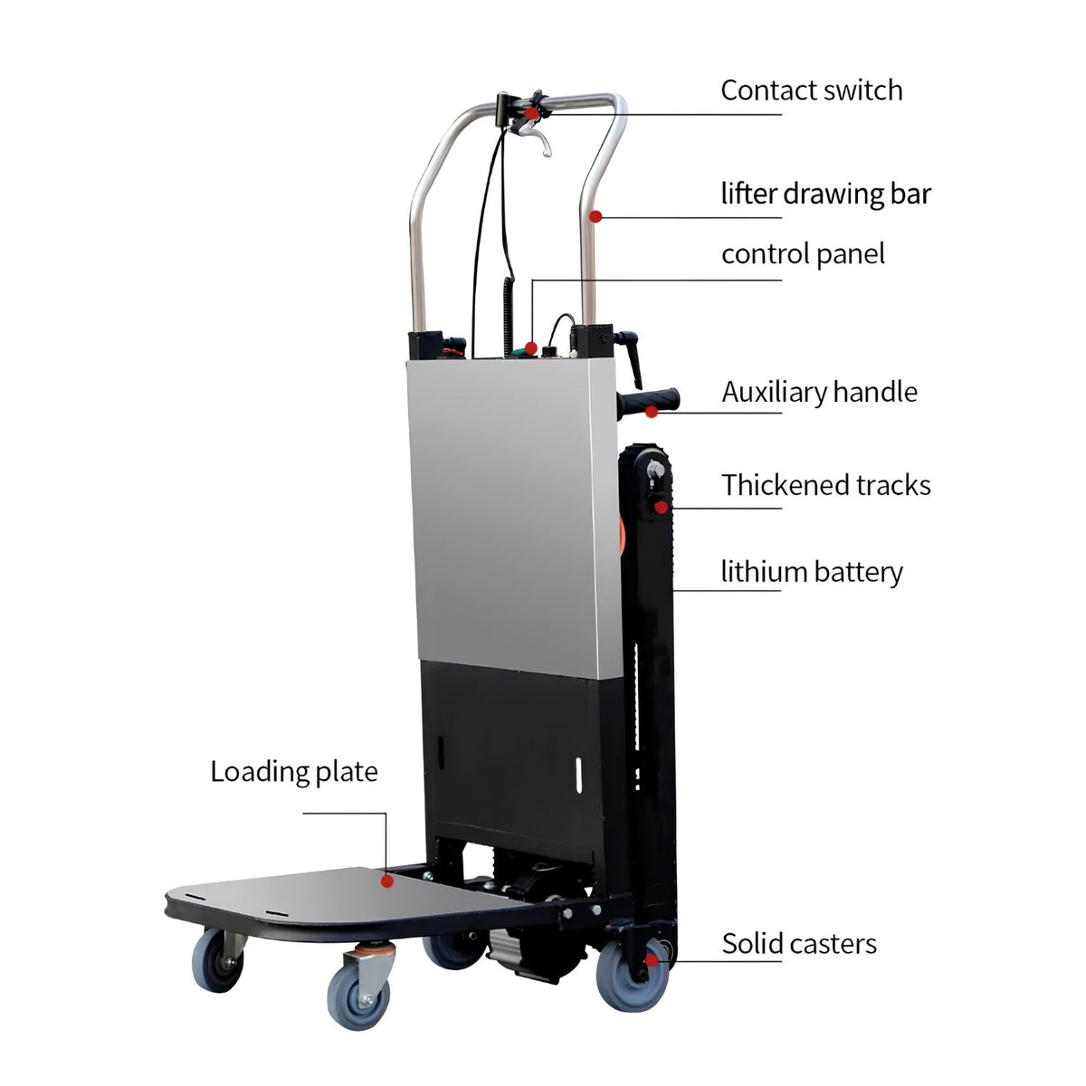 Smart elektrisk trappklättrande transportvagn - Tillbehör - Wheelyshop