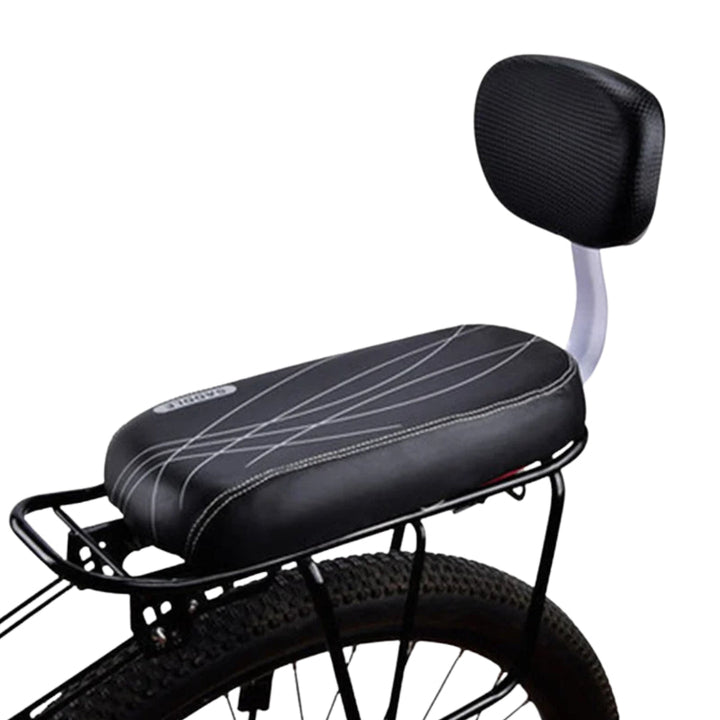 Sella extra smart per bici elettrica in nero su una bici