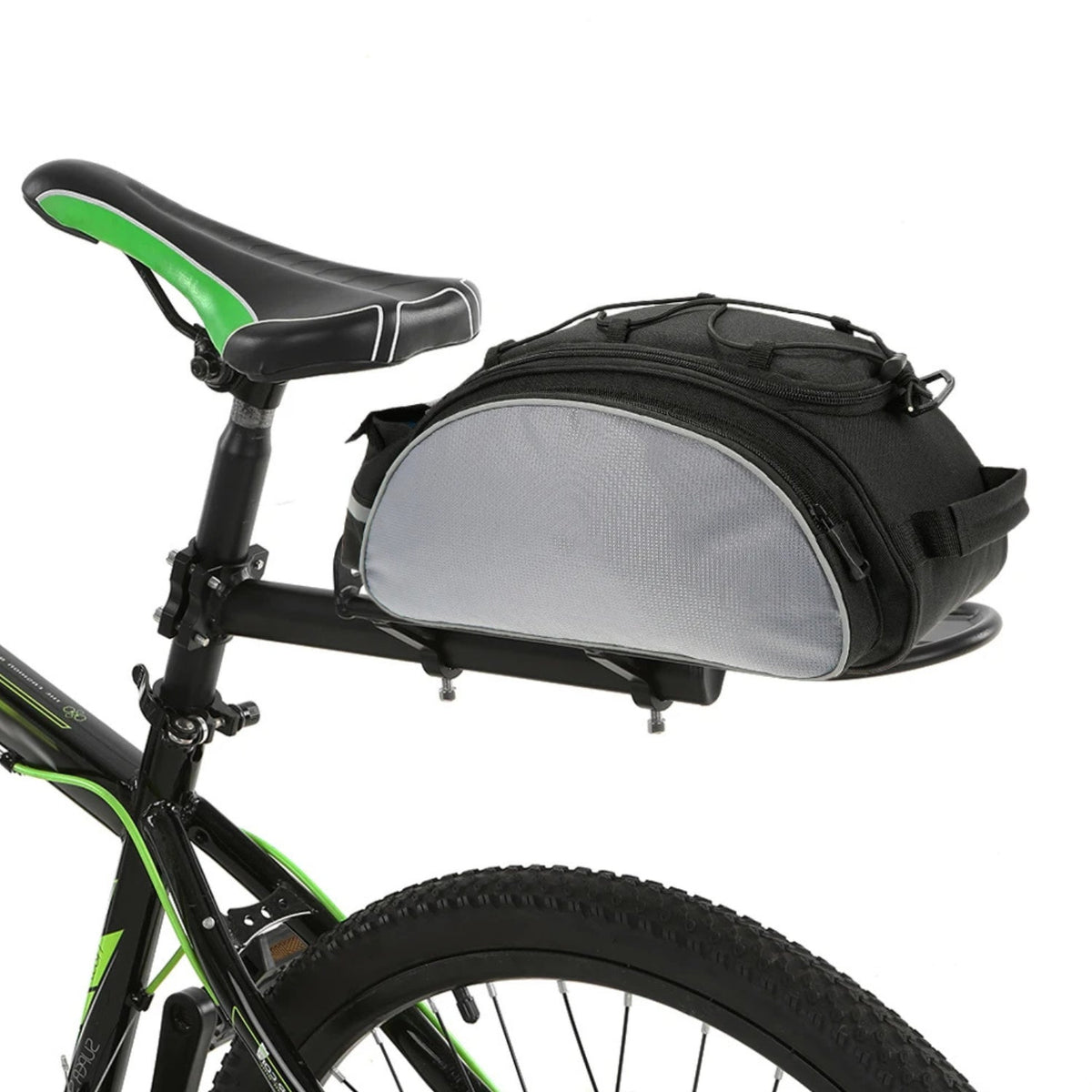 Portapacchi smart per bici (versione 1) con una borsa
