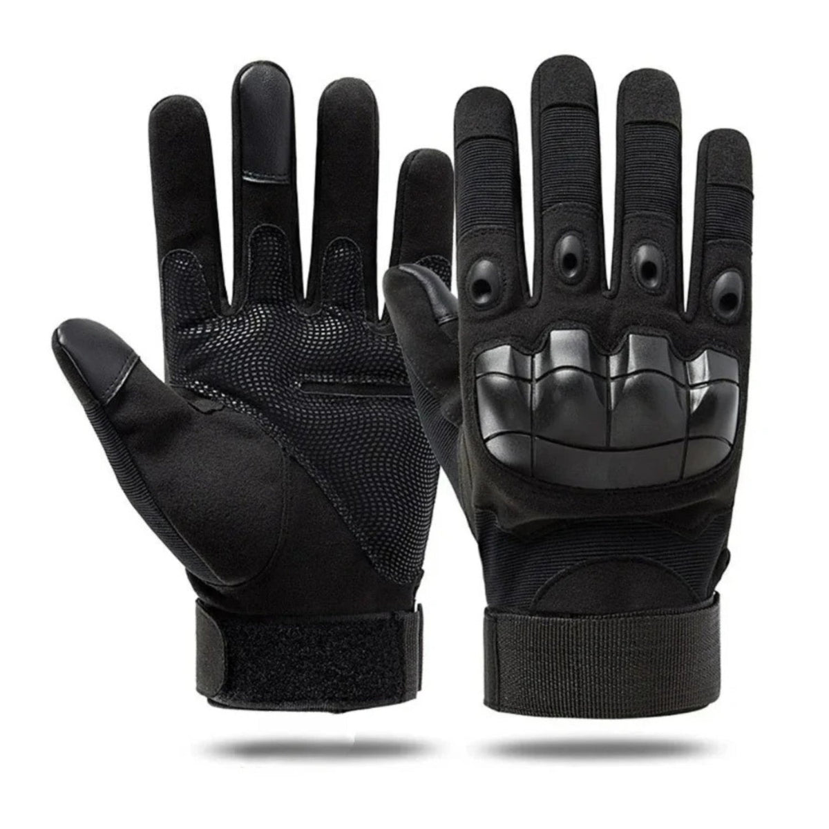 Guanti smart Military Edition in nero, entrambi i pezzi