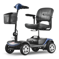 Scooter per disabili Sweetrich S1 Sport visto di tre quarti in colore blu