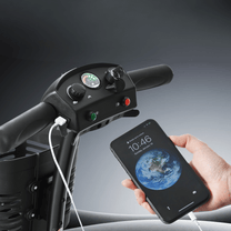Dettaglio dello scooter per disabili Sweetrich S2