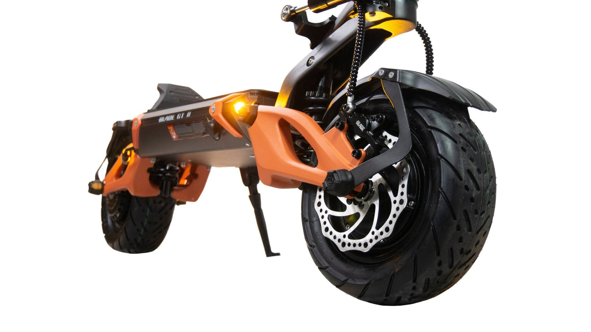 Ruota anteriore e forcella del TEVERUN BLADE GT II