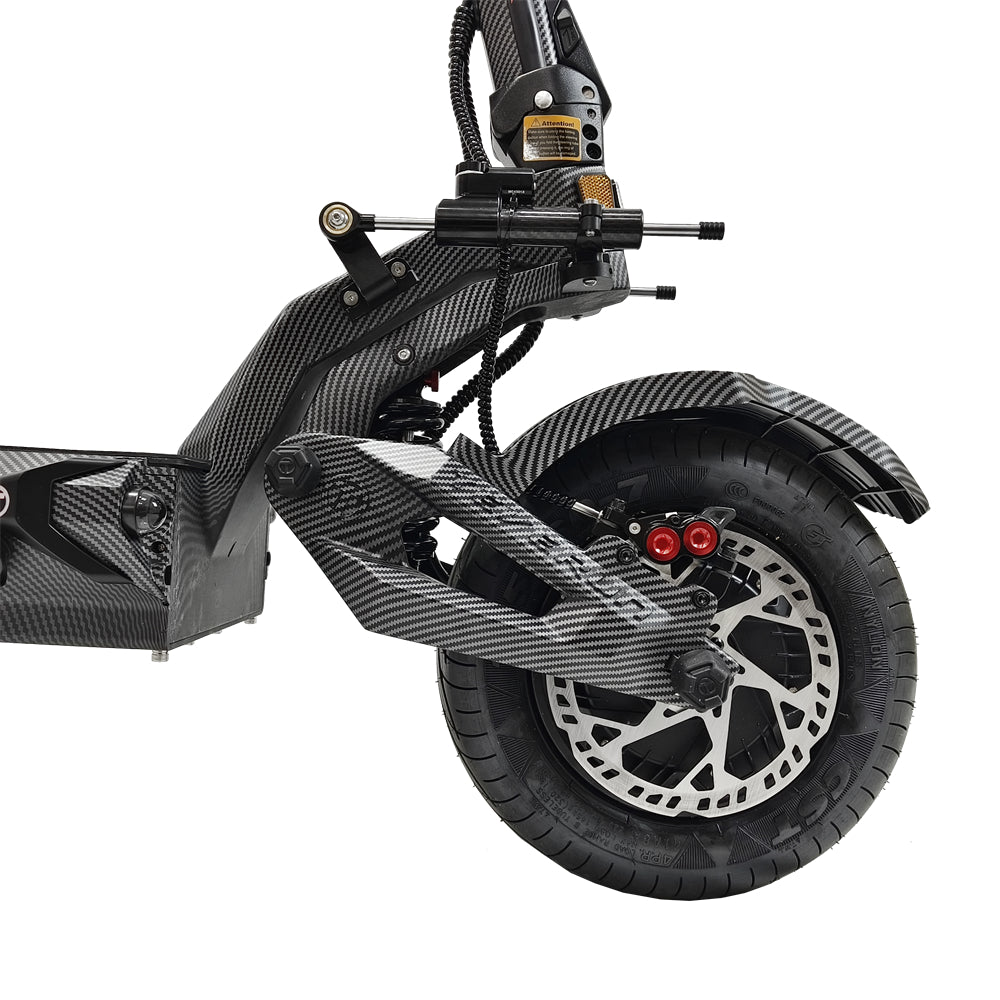 Ruota anteriore e forcella del TEVERUN FIGHTER SUPREME 7260R V4