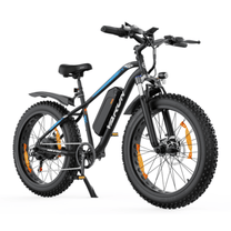 Fat bike elettrica VARUN M26-2 Pro vista di tre quarti dal lato opposto in colore nero