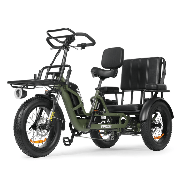 Triciclo elettrico VIPCOO R1 visto di tre quarti