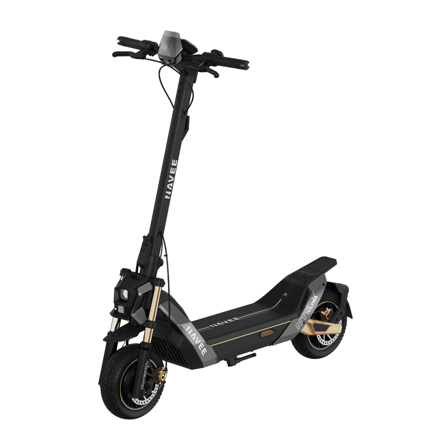 NAVEE NT5 Ultra X monopattino elettrico visto di tre quarti dal davanti