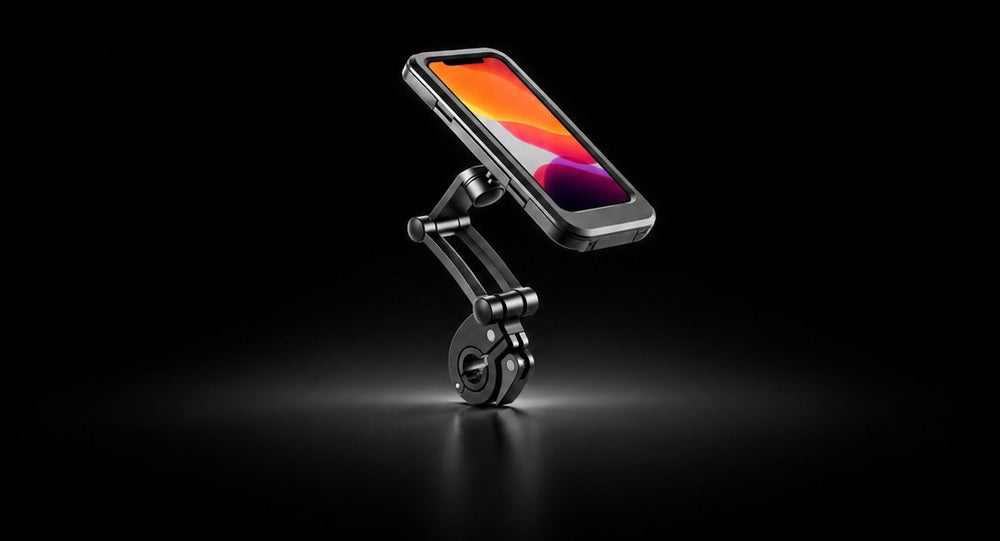 Supporto smartphone per monopattino e bici elettrica Wheelyshop – supporto da manubrio nero