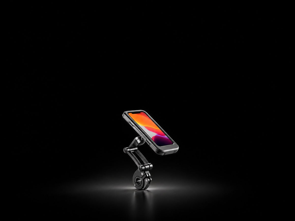 Supporto smartphone per monopattino e bici elettrica Wheelyshop – supporto da manubrio nero
