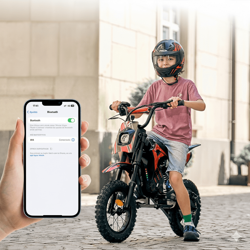App per smartphone della moto da cross elettrica Wheely A14