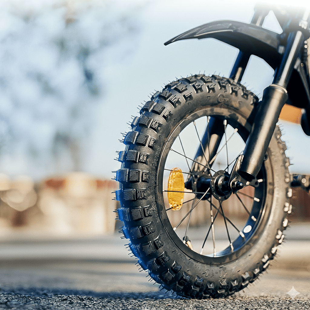 Ruota anteriore e forcella della Wheely A14