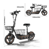 Disegno con le misure del monopattino elettrico Wheely H14