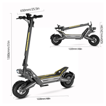 Disegno con le misure del monopattino elettrico Wheely J2 Max