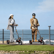 Persona in piedi con il monopattino elettrico Wheely N3 Max