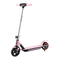 Monopattino elettrico per bambini Wheely Junior S2 visto di tre quarti in colore rosa