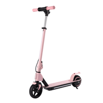 Monopattino elettrico per bambini Wheely Junior S2 Pro visto di tre quarti in colore rosa