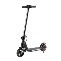Monopattino elettrico per bambini Wheely Junior S5 visto di tre quarti in colore nero