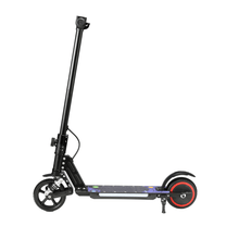 Monopattino elettrico per bambini Wheely Junior S5 visto di tre quarti in colore nero