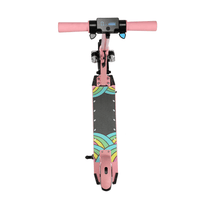 Monopattino elettrico per bambini Wheely Junior S5 visto dall'alto in colore rosa