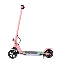 Monopattino elettrico per bambini Wheely Junior S5 visto di lato in colore rosa