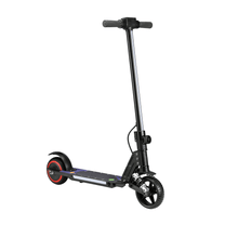 Monopattino elettrico per bambini Wheely Junior S5 visto di tre quarti in colore nero