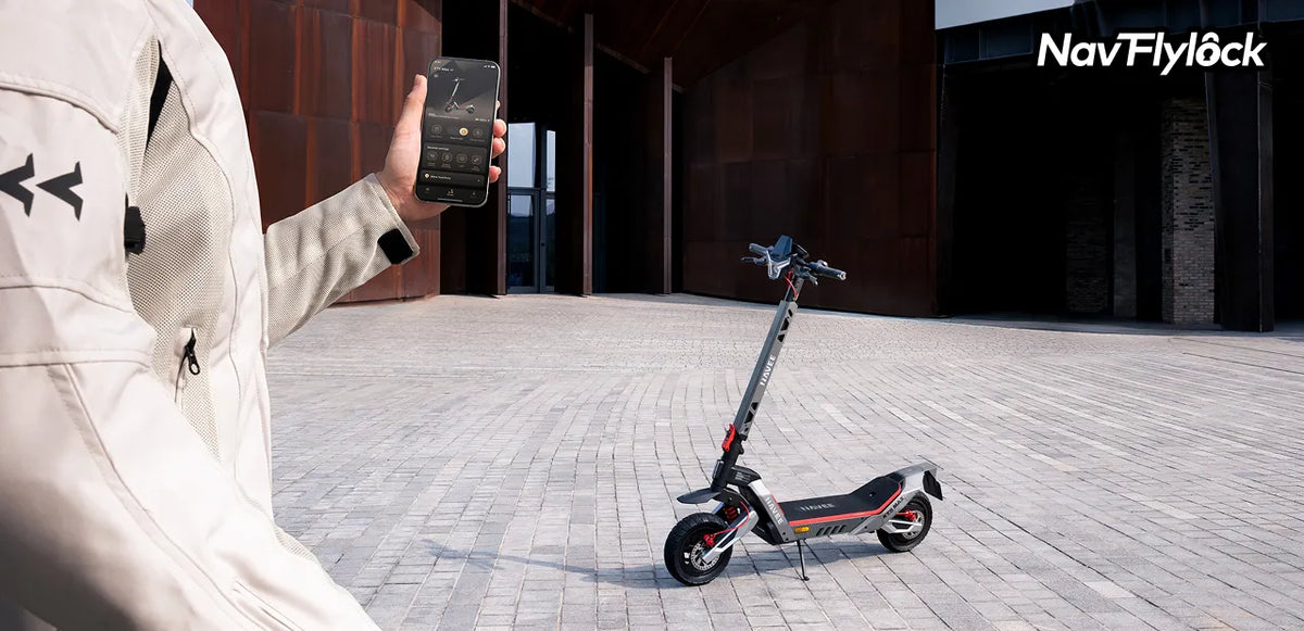 NAVEE XT5 Max elsparkcykel med E-ABS-bromsar och full fjädring – Wheelyshop