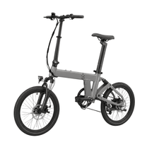 Bici elettrica pieghevole YANGOR H19 vista di lato in colore grigio