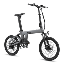 Bici elettrica pieghevole YANGOR H19 vista di tre quarti in colore grigio
