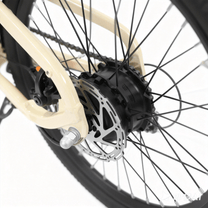 Motore nel mozzo della YANGOR H19 in colore beige