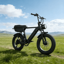 Fat bike elettrica YANGOR Y20 Plus vista di lato in colore nero su un prato