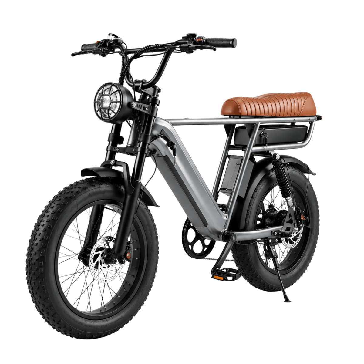 Fat bike elettrica YANGOR Y20 Pro Max vista di fronte in colore grigio