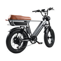 Fat bike elettrica YANGOR Y20 Pro Max vista di tre quarti da dietro in colore grigio