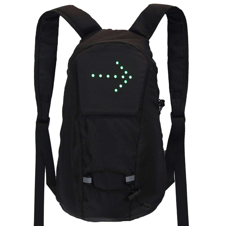 Zaino LED smart con freccia luminosa accesa